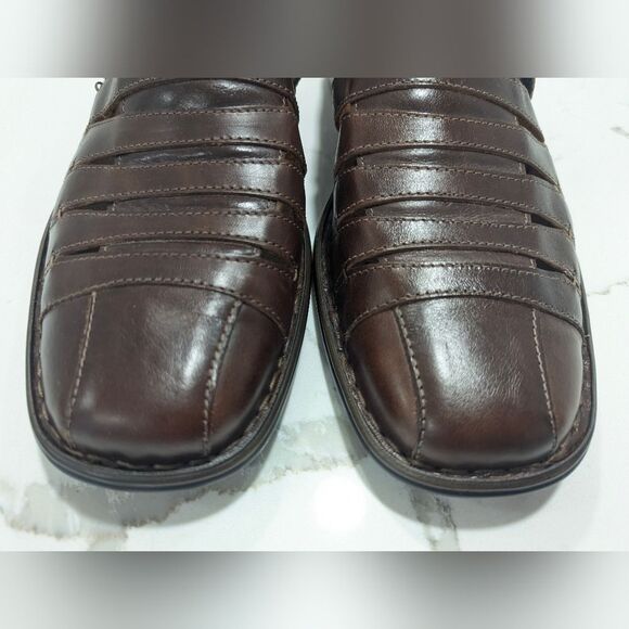 Joseph Seibel Steven closed toe smart leather sandal velcro fastening size 10 main image 5